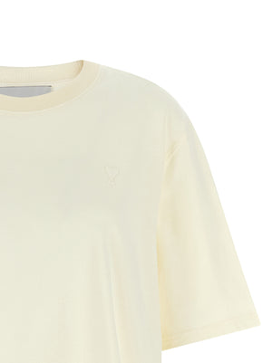 Ami Paris Weißes Baumwoll-T-Shirt