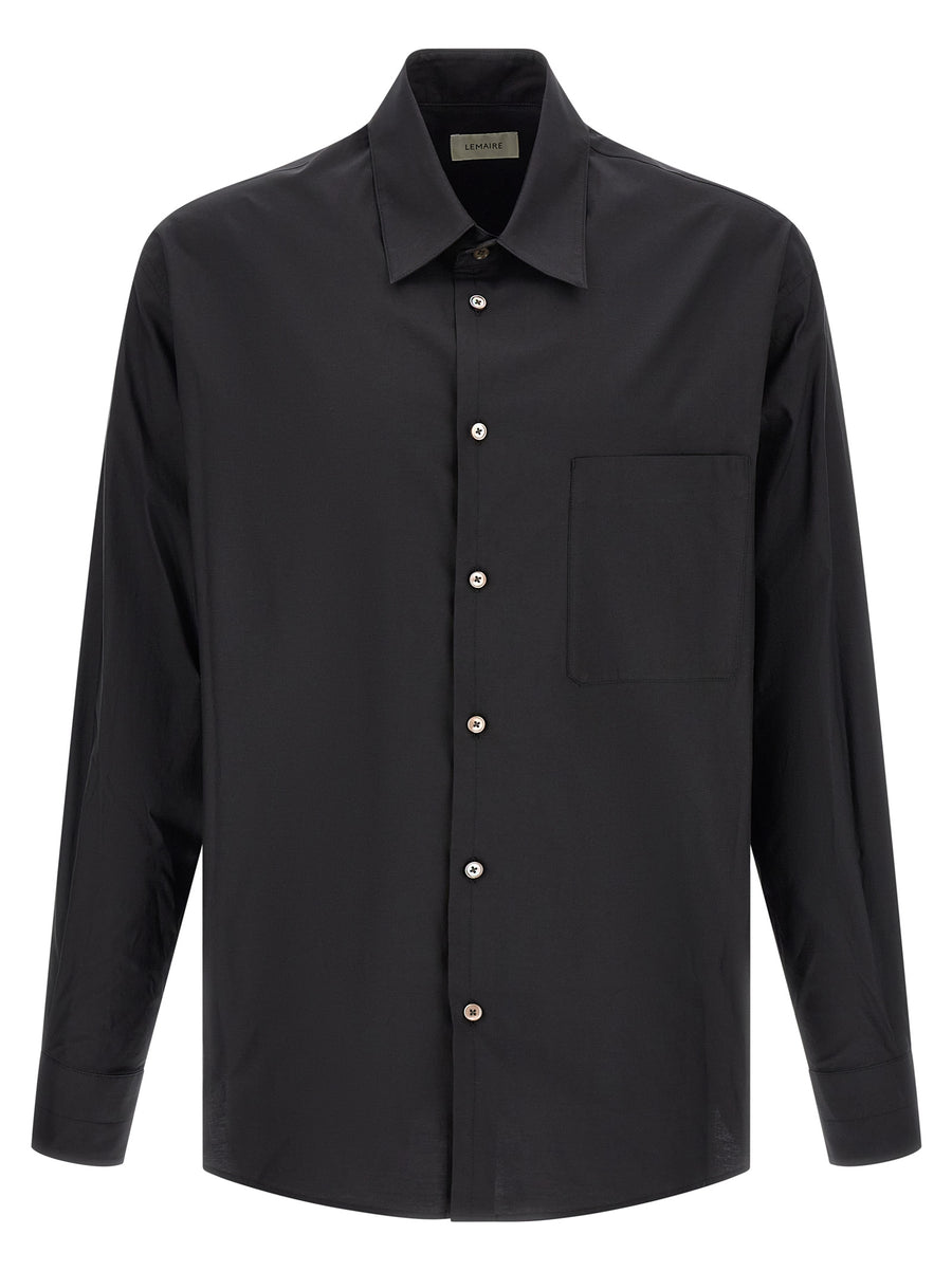 Lemaire Schwarze Baumwollbluse
