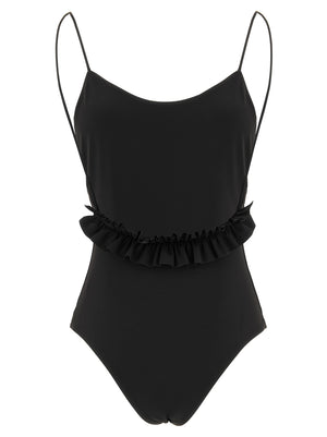 Jacquemus Schwarzer Polyamid-Einteiler