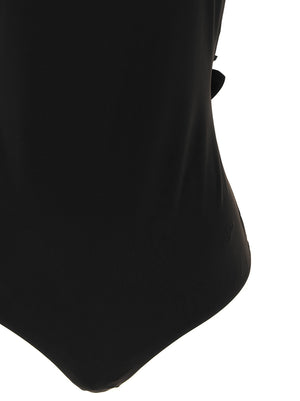 Jacquemus Schwarzer Polyamid-Einteiler