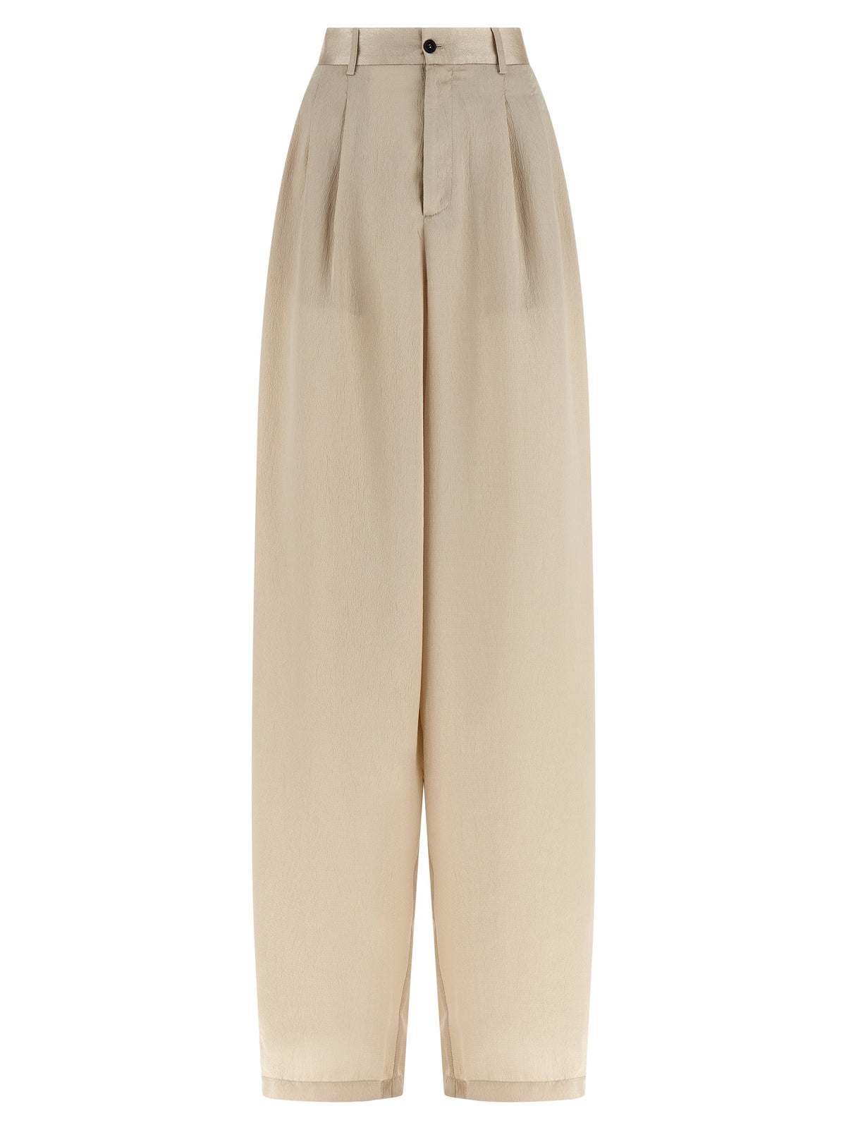 MAISON JEJIA Beige Polyester Casual Pants