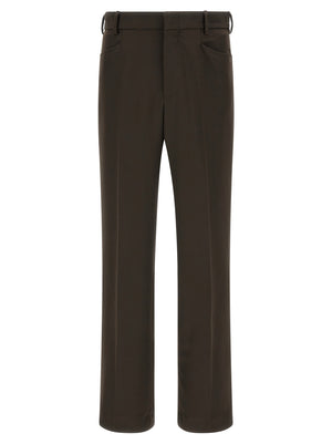 SECOND/LAYER Braune Freizeithose aus Polyester