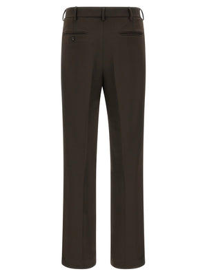 SECOND/LAYER Braune Freizeithose aus Polyester