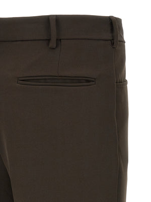 SECOND/LAYER Braune Freizeithose aus Polyester