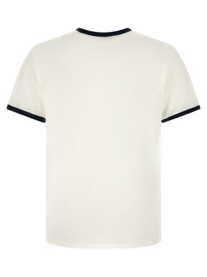 SECOND/LAYER Bicolor Cotton T-Shirt