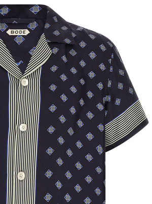 BODE Blaue Seidenbluse