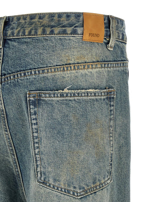 FOUND Blaue Jeans aus Baumwolle im geraden Schnitt