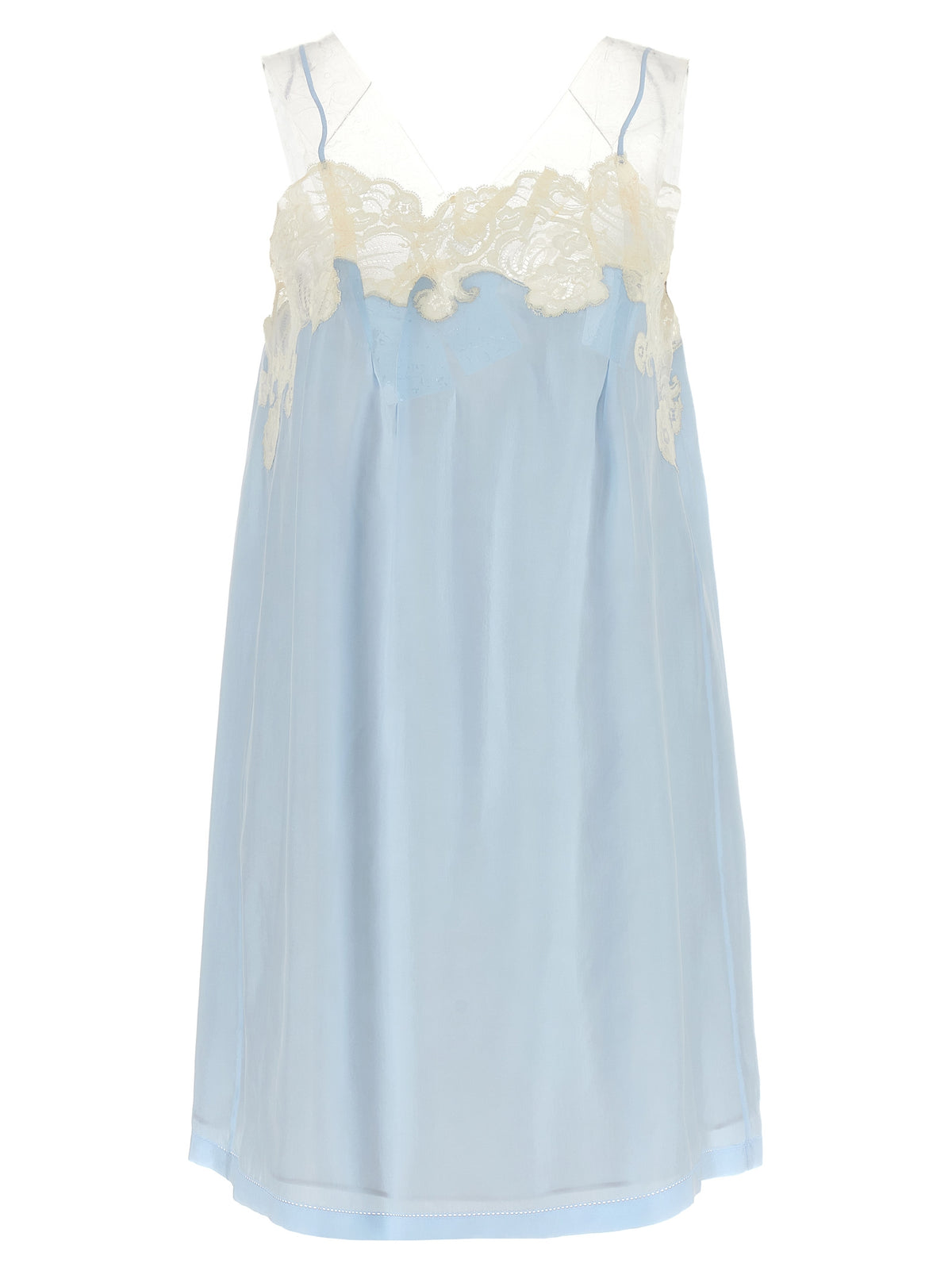 Maison Margiela Kurzes blaues Kleid aus Kupfer