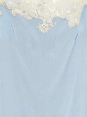Maison Margiela Kurzes blaues Kleid aus Kupfer