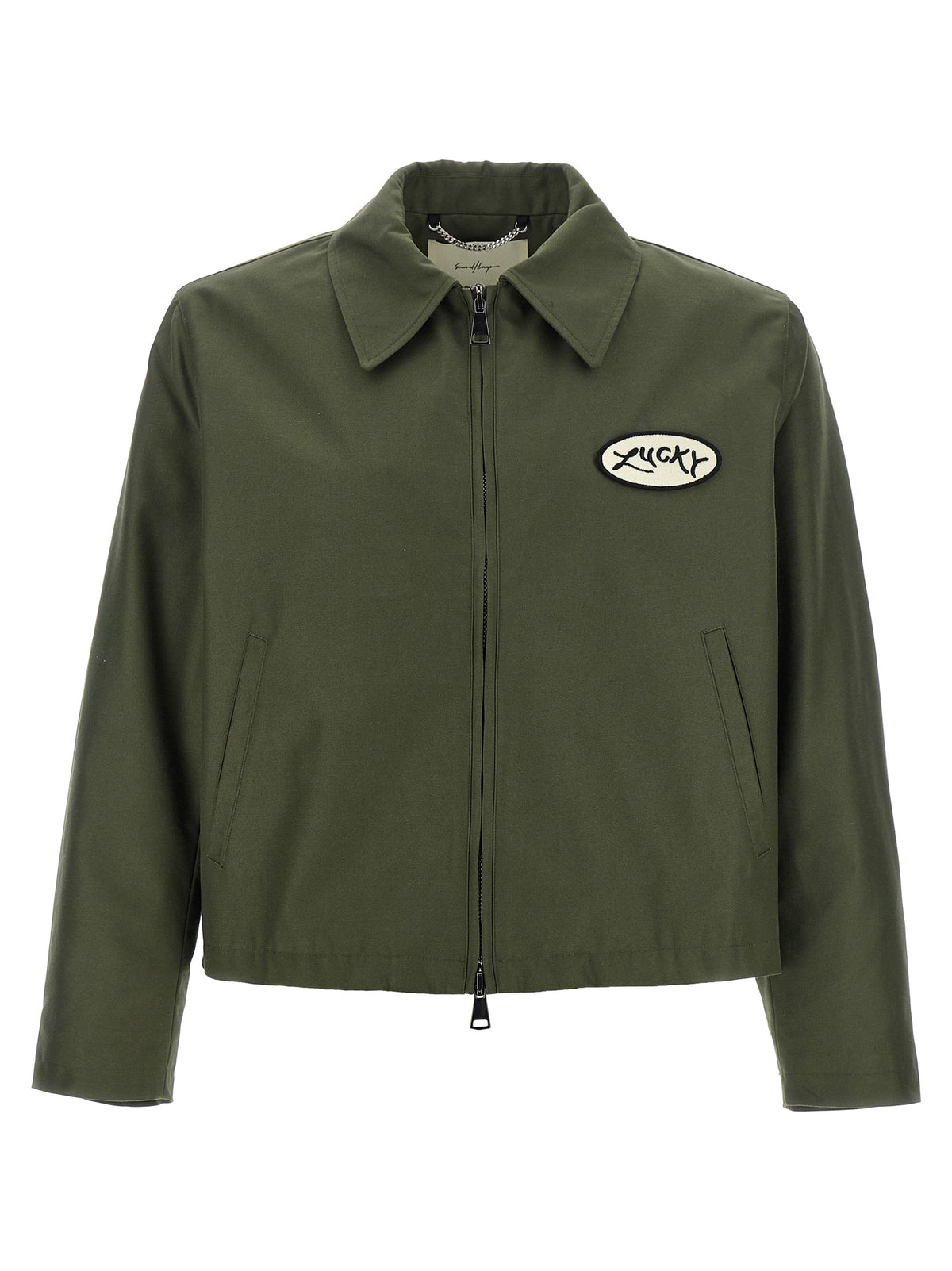 SECOND/LAYER Bicolor-Polyester-Bomberjacke