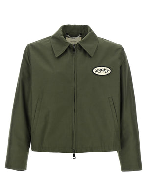 SECOND/LAYER Bicolor-Polyester-Bomberjacke