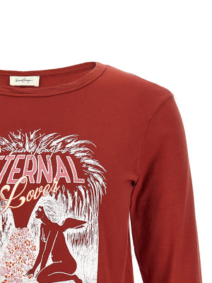 SECOND/LAYER Mehrfarbiges Baumwoll-T-Shirt