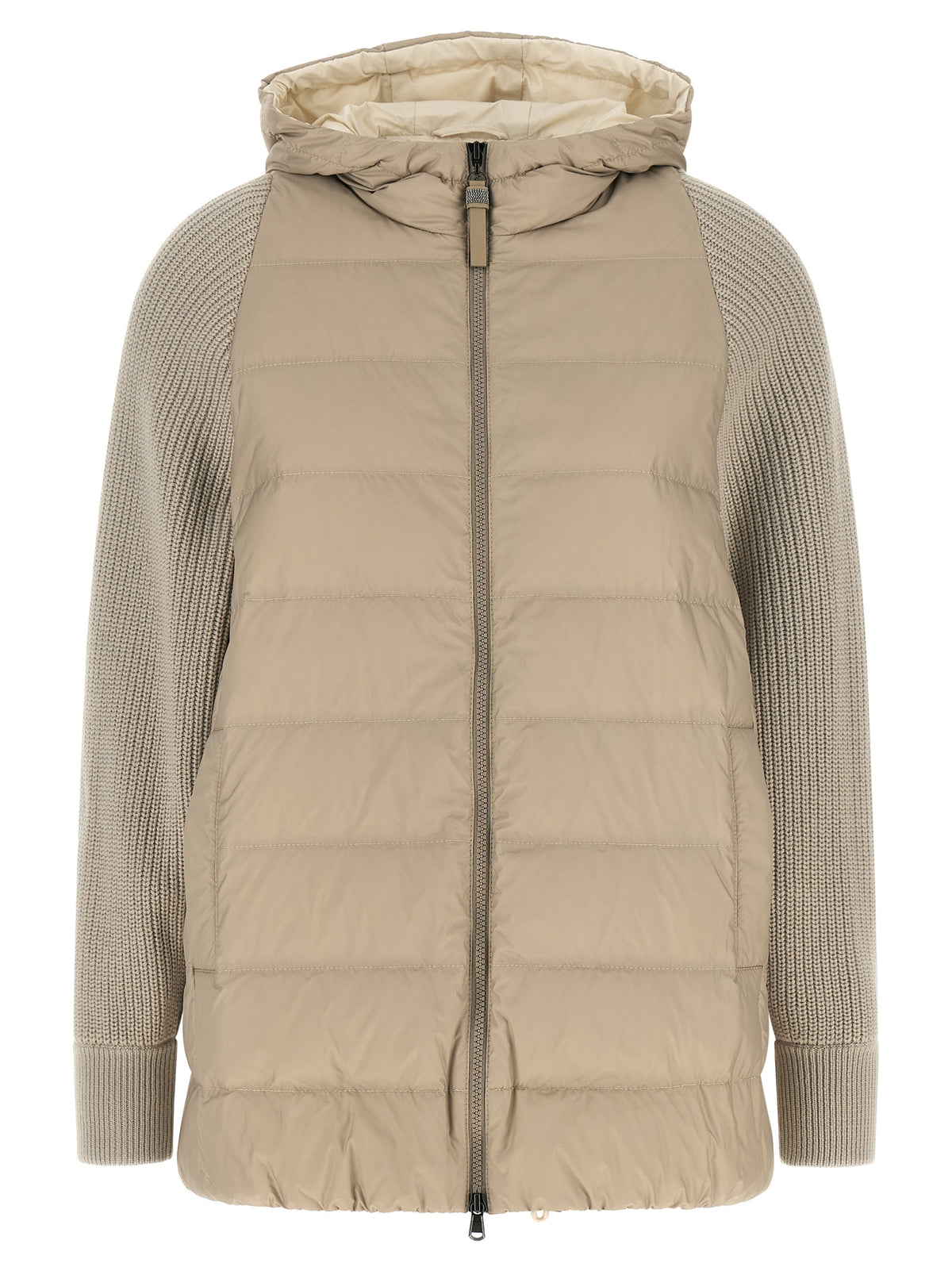 Brunello Cucinelli Beiger Wollmantel