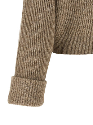 Brunello Cucinelli Beige Cashmere Cardigan