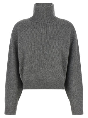 Brunello Cucinelli Grauer Cardigan aus reiner Schurwolle