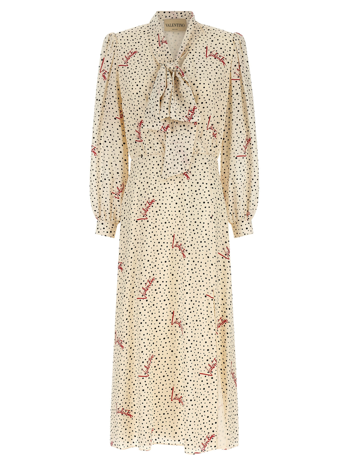 Valentino Garavani Mehrfarbiges Seiden-Midikleid