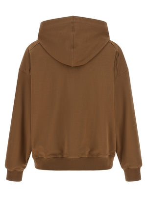 Brunello Cucinelli Brauner Baumwoll-Kapuzenpullover