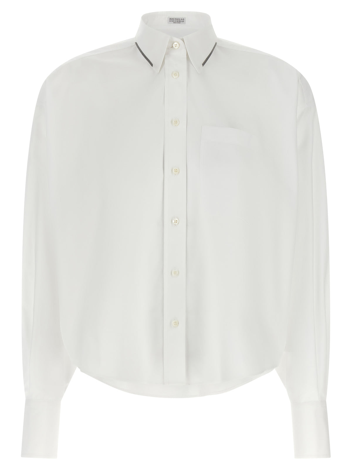 Brunello Cucinelli Weiße Baumwollbluse