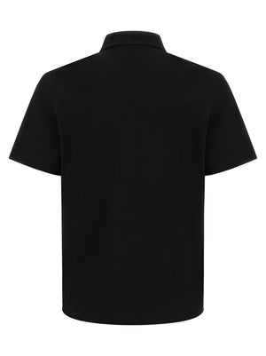 Versace Schwarzes Baumwoll-Poloshirt