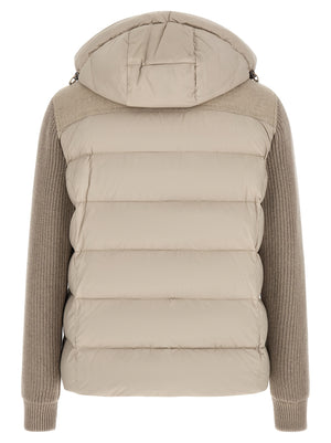 MooRER Beige Wollmantel Lang