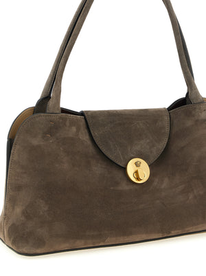 Versace Braunes Kalbsleder Damen Crossbody Tasche
