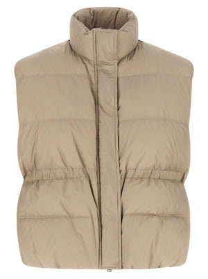 Brunello Cucinelli Graue ärmellose Polyester-Weste