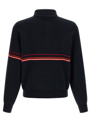 Versace Blaues Baumwoll-Polohemd