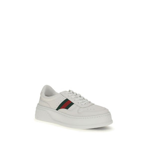 Gucci Weiße Kalbsleder Bos Taurus Chunky Sneaker