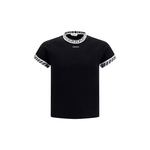 Versace Schwarzes Baumwoll-T-Shirt