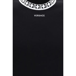 Versace Schwarzes Baumwoll-T-Shirt