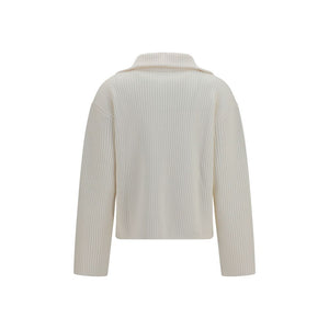 Courrèges Weißes Sweatshirt aus Wolle Oves Aries