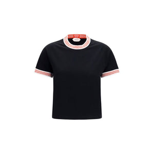 Versace Schwarzes Baumwoll-T-Shirt