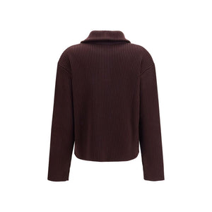 Courrèges Brauner Wollpullover Oves Aries