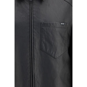 Prada Schwarze Lederjacke