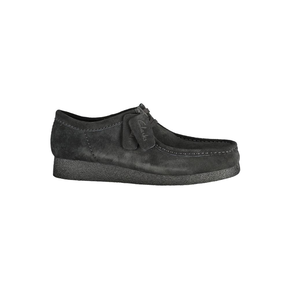 Clarks Schwarzer Leder Herren Sneaker