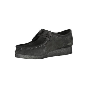 Clarks Schwarzer Leder Herren Sneaker