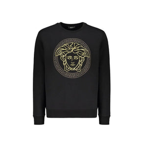 Versace Schwarzer Baumwoll-Sweatshirt