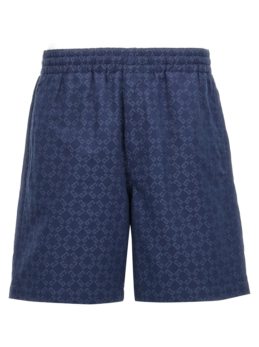 Givenchy Blaue Baumwoll-Bermudashorts
