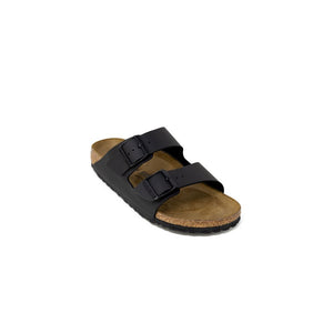 Birkenstock Schwarze Kunstleder-Slipper
