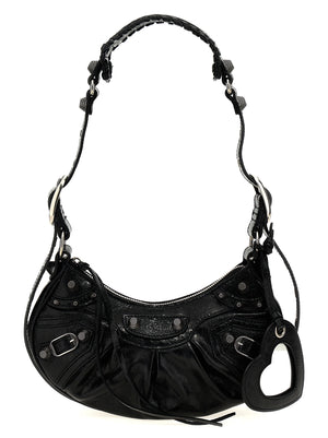 Balenciaga Schwarze Umhängetasche aus Lammleder