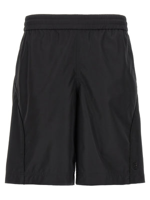 Givenchy Schwarze Bermuda-Shorts aus Polyester
