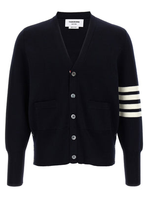 Thom Browne Blauer Cardigan aus Schurwolle