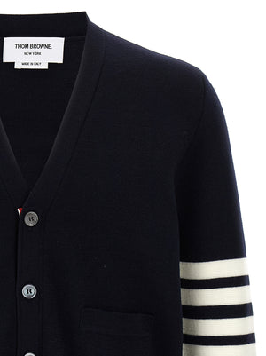 Thom Browne Blauer Cardigan aus Schurwolle