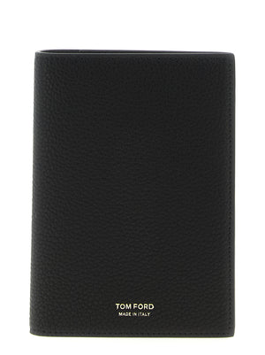 Tom Ford Schwarzes Kalbsleder Portemonnaie