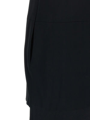 Tom Ford Langes Schwarzes Kleid aus Acetat