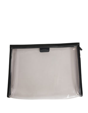 Dolce & Gabbana Transparente PVC Clutch Geldbörse mit Logo-Plakette