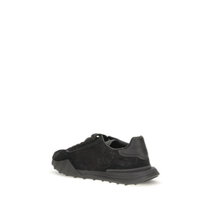 Dolce & Gabbana Schwarze Bos Taurus Kalbsleder Chunky Sneaker