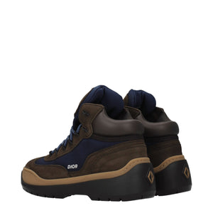 Christian Dior Braune Lederstiefeletten