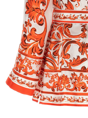 Dolce & Gabbana Orange Seidenbluse