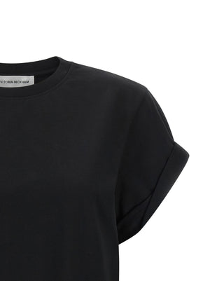 Victoria Beckham Schwarzes Baumwoll-T-Shirt
